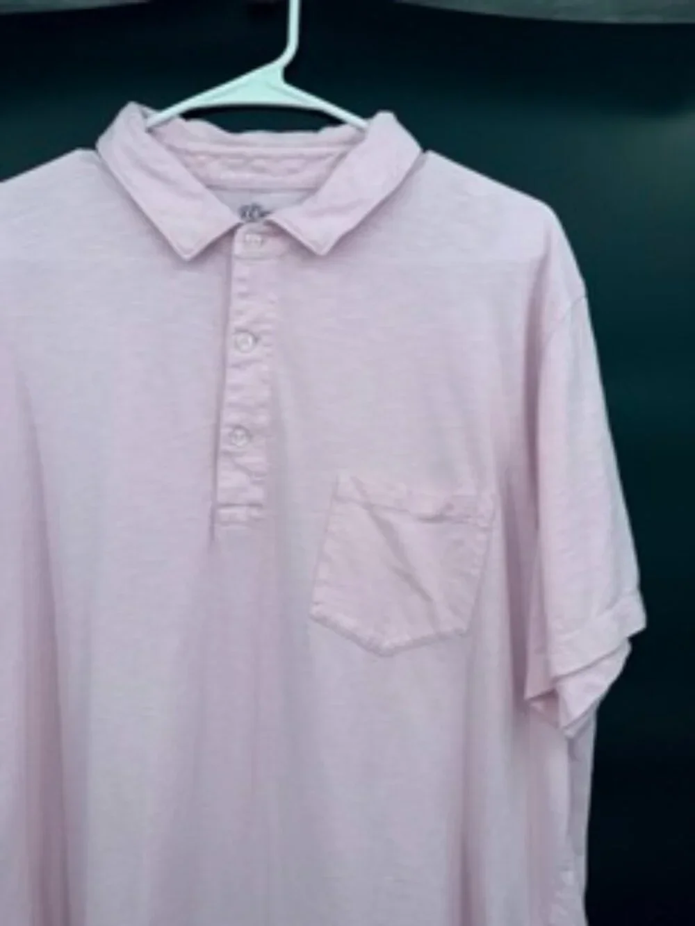 J. Crew Garment Dyed Pink Short Sleeve Polo 100% Cotton SZ XXL Slub Cotton Yarns